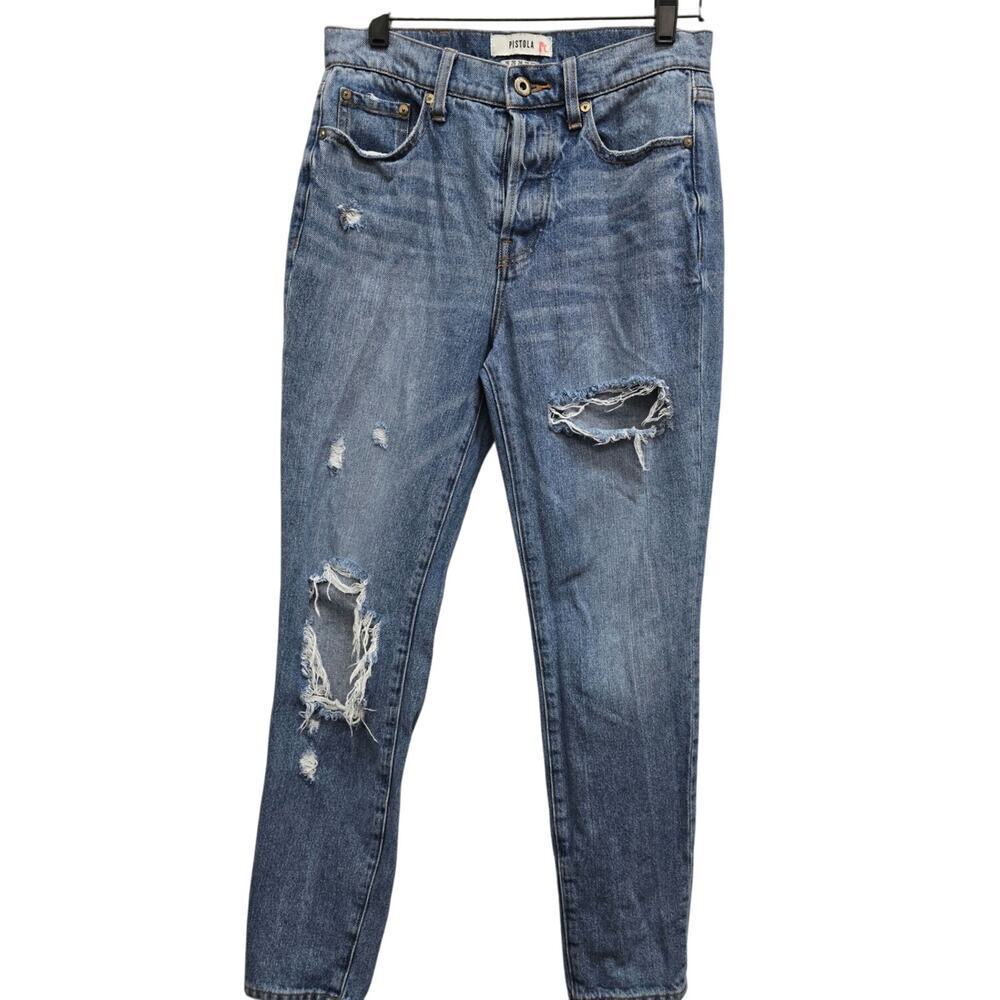 Pistola Womens Straight Distressed Jeans Size 26